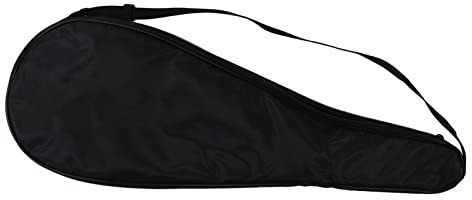 WGFOIP Kratzfeste Squashschläger-Abdeckungstasche mit Kleinem Schnallendesign für Einfache Platzierung für Alle Squashspieler (Schwarz)