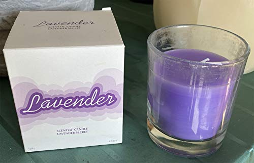 HGD Vaso votivo Lavanda grande, cera, color morado