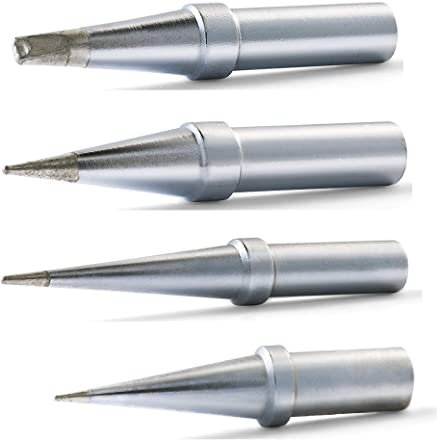 Original Weller Lötspitzenpaket: 4ETSL-1/4ETOL-1/4ETP-1/4ETB-1 Lange konische/Meißel/runde stumpfe Spitzen