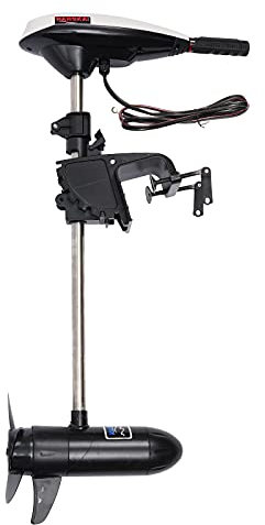 45LBS Electric Boat Motor YUNRUX Retractable Handle Outboard Electric Motor Boat Electric Motor Boat Motor Outboard Motor Boat Motor Electric Recommended Battery Model: 12v100AH