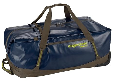 Eagle Creek Migrate 130L Wheeled Duffel Bag – Durable, Weather-Resistant Travel Duffel with Smooth Wheels - Multiple Carry Options for Easy Transport - Rush Blue