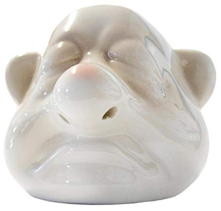 Bagima Ceramic Egg Yolk and White Separator - Funny Nose-Shaped Dwarf Sieve Strainer - Portable Kitchen Gadget for Baking (White), BAGIMAGI70BV8DE5-38