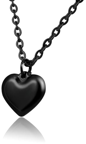 MILAKOO Stainless Steel Pendant Necklace for Women Heart Charms Link Chains 23 Length Lobster Clasp