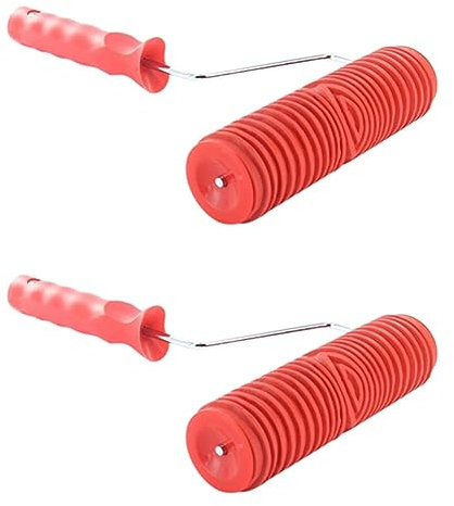 TsoLay Rullo per pittura fai da te, 2 pezzi, 17,8 cm, per decorazioni murali, 17,8 cm, per design strutturato