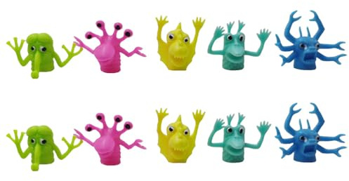 VICASKY Fingerpuppen Set 10 StüCk Bunte Finger Dolls FüR Kinder Geschichten ErzäHlen Spielzeug FüR Kreative Spiele Und Fantasie