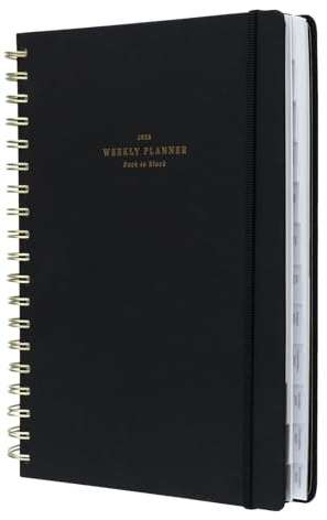 Kokonote Planer 2025 Olympia Schwarz Kalender 2025 Buchkalender Schwarz Studienplaner 2025 Terminplaner 2025 Terminkalender 2025 Kalender 2025 Ringbuch Wochenplaner 2025