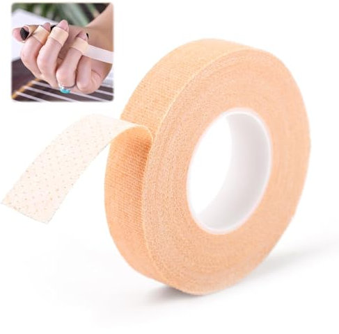 Self‑Adhesive Wrap Tape Skin Color Cohesive Bandage Wrap Self Adhesive Surgical Bandage for Wound Dressing Care and Sports Playing Instruments Finger Protection Playing Breathable 5m 1 Roll