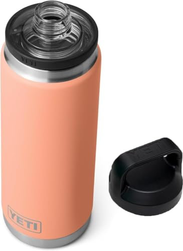 YETI Rambler Bottle Chug, Vaccum Insulated Stainless Steel Bottle with Chug Cap, Lowcountry Peach, 26 oz (769 ml)