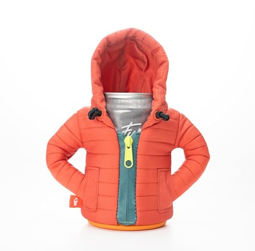 Puffin - The Alpine Jacket - Insulated 12 oz Can Cooler I Beer Bottle & Soda Can Insulator, Keep Drinks and Beverages Cold (Paprika)