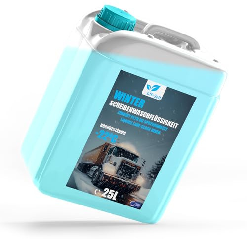 25 Liter Scheibenfrostschutz Gebrauchsfertig -22° Frostschutz Reiniger | Fertige Scheibenwaschflüssigkeit | Winter-Scheibenreiniger 25 L