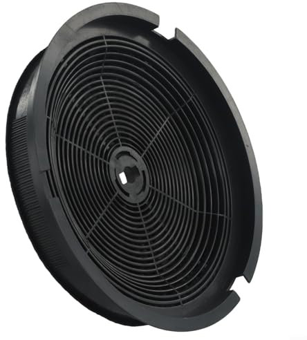 Jonikuper Filtro a carbone attivo rotondo, 190 mm, filtro a carbone attivo per cappa aspirante da cucina, sistema di purificazione dell'aria con diametro interno 180 mm, altezza 34 mm (1 confezione)
