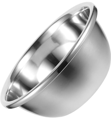 Mobestech Ensaladera Inoxidable Cuenco Comestible Cuenco Mezclador Olla Grande Sopa Lavabo Verduras