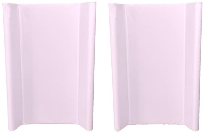 Wickelauflage mit Rand, 70 x 50 cm, 2 Stück, Rosa + Rosa, mit Qualitätssiegel Öko-Tex Standard 100