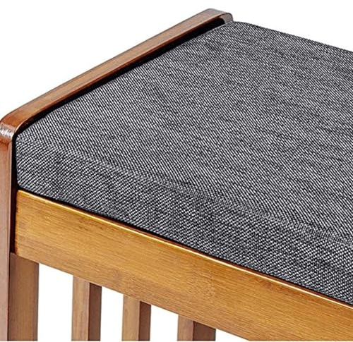 Genérico Cojín de Banco para Exterior/Interior (120 cm/150 cm/130 cm/80 cm) con Lazos Cojín Antideslizante para 2/3 plazas Ideal para terrazas Jardines sillas Altas Columpios y Muebles de Porche (#1