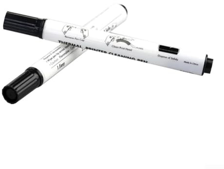TDCuizent Lot de stylos de nettoyage pour têtes d'impression thermiques avec solution de nettoyage sûre et non nocive pour enlever facilement la poussière, la saleté et l'huile