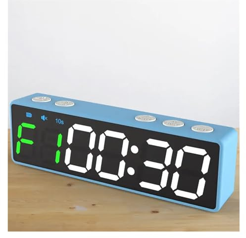 YVAAASIYC Q20mini Timer Portatile e Versatile massimizza Le tue sessioni di Allenamento Fitness multimodale for Orologio da Palestra(Blue)