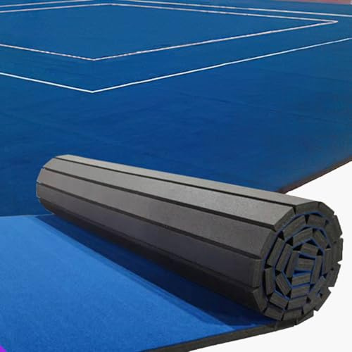 Gymnastikmatte/Fitnessmatte mit rutschfester Teppichoberfläche, strapazierfähige Schaumstoff-Wrestling-Matte für Indoor-Sport und Cheerleading-Training