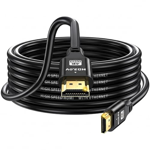 4K HDMI Cable 10m (33ft), HDMI 2.0 Cable, Ultra HD Long 4K@120Hz HDMI Cable High-Speed Lead 18Gbps, Compatible with all HDMI devices PC/TV/HDTV & More (1.5m)