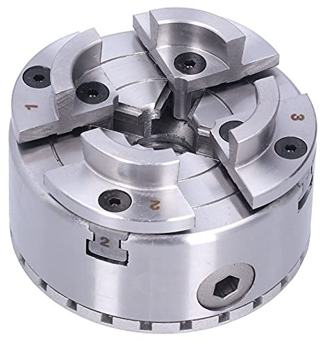 Qudinip Mandrin de Tour à Centrage Automatique, Outil de Serrage Durable de 4 Pouces pour le Travail du Bois, Filetage M33 KP96-B