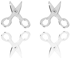 URBAN SHe° Schere Friseur Barbier Silber Ohrstecker