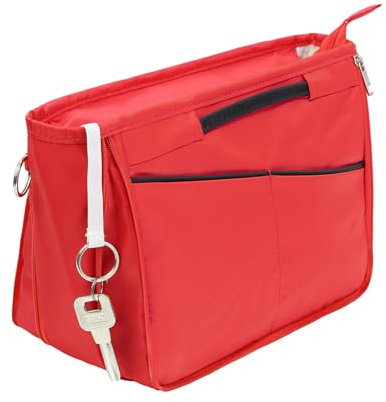 Joqixon Taschenorganizer Bag in Bag, Nylon Handtaschen Organizer mit Rreißverschluss, Innentaschen für Handtaschen, Damen Kosmetiktasche Tasche Organizer, Klein
