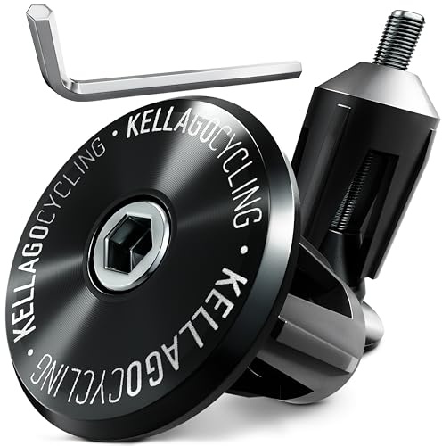 Kellago Lenkerstopfen Rennrad aus Aluminium [ NUR 22G ] inkl. Inbus - bar ends innenklemmung - lenkerendstopfen - lenker endkappen - lenkerband endstopfen fahrradlenker/auch für mtb lenkerenden