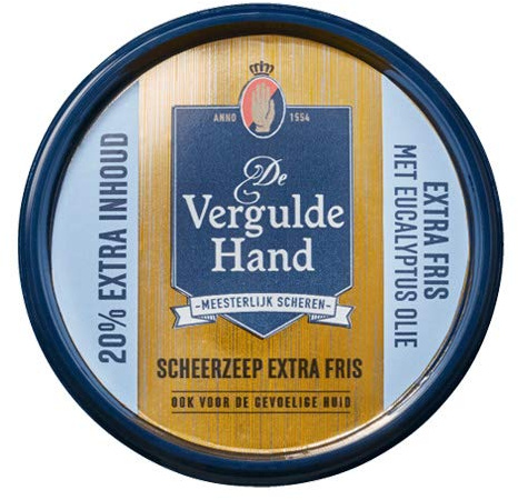 De Vergulde hand - Rasierseife Extra frisch - 6x 75g