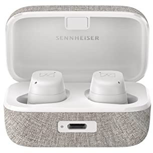 Sennheiser Consumer Audio Momentum True Wireless 3 Écouteurs intra-auriculaires Bluetooth pour musique et appels avec suppression adaptative du bruit, petit, blanc, 509181, Momentum True Wireless 3 –