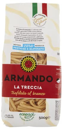 ARMANDO La Treccia, Pasta di Semola di Grano Duro, 12x500g
