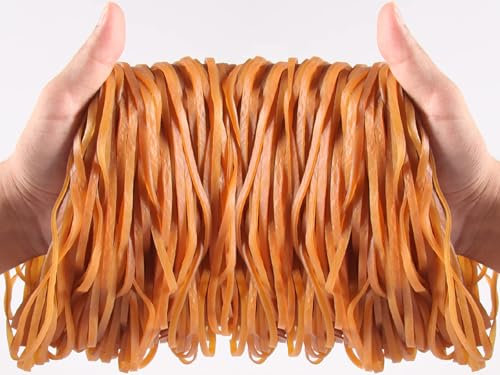 Elastic Bands 65 Pcs Thick Rubber Bands 200 * 4mm Strong Strechable Natural Elastic Bands Heavy Duty Wide Rubber Bands for Home Office School Supplies