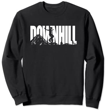 Downhill Monowheel Einrad Fahrerin Rad Zirkus Radsport Sweatshirt