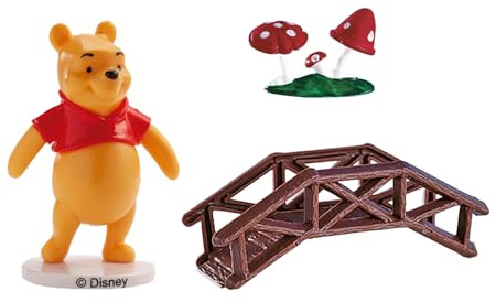 dekora | Winnie The Pooh Pvc Tortendekoration | Plastik | Disney Lizenz | dekorationsset
