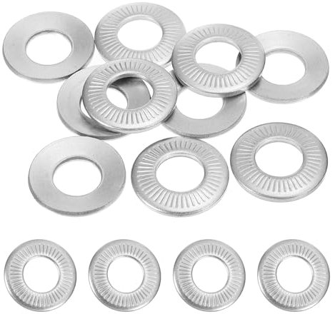 PATIKIL Rondelle a Disco a Molla Belleville Acciaio Inossidabile 304, 30pz, Guarnizione Piatta Conica Scanalata M14x30mm per Applicazioni Automobilistiche, Industriali e di Costruzione