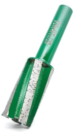 SUBRILLI Diamant-CNC-Fräser-Bit, D20 mm, Fingerfräs-Bit zum Schneiden von Stein, Granit, Quarz, Marmor