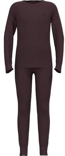 Odlo Ropa Interior térmica para niños Merino 200 I, Leggings de Invierno y Camiseta térmica de Manga Larga para niñas y niños, Juego de Ropa Interior cálida de esquí