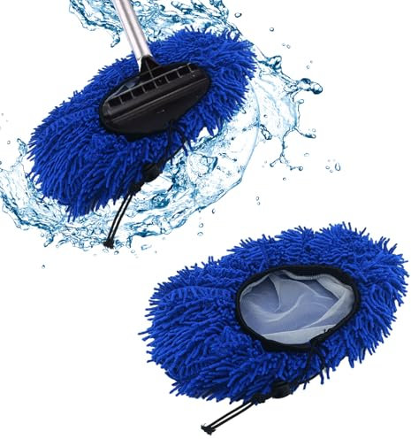 Axvxby Ensemble de brosses de lavage de voiture bleues - Brosse de lavage portable - Nettoyage de capot de voiture - Kit de brosses de nettoyage ultra douces