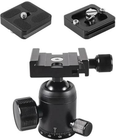 Aluminum Ball Head For Tripods And Monopods With 5kg Load Capacity For Heavy Cameras Ballhead Monopod Compatible Head