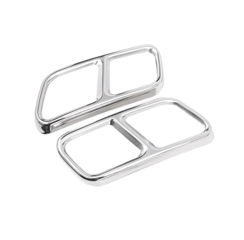 Car Tailpipe For Benz GLK X204 CLS W218 2012-2017 Stainless Steel Car Rear Dual Exhaust Muffler for Pipe Cover Trim Tail Throat Frame