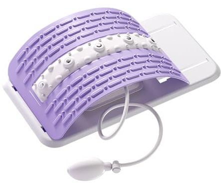 Estiramiento Para Espalda Baja - Masajeador Lumbar Recuperación Muscular Capacidad Carga 150kg | Espaldera Portátil Inflable para Recuperación Muscular Fitness Pilates de Fatiga Gimnasio Casa,Yoga Pil