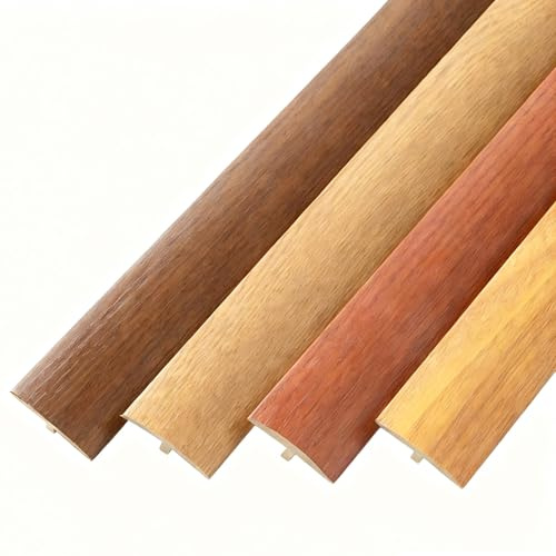 Tira De Transición De Suelo De PVC, Tira De Umbral Plana Autoadhesiva, para Puertas, Tira De Moldura para Bordes De Madera A Baldosa(Red Oak)