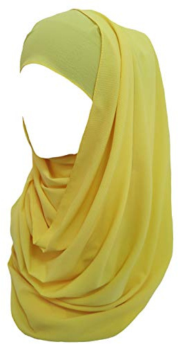 Lina & Lily Bubble Crepe Chiffon Damen Muslim Hijab Kopftuch Schal Turban, Stoff Leicht Undurchsichtig