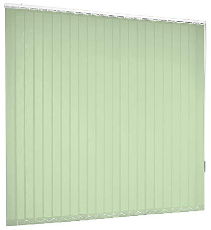 Lamellenvorhang Vertikaljalousie Lamelle Grün Hellgrün Fenster Rollo Breite 100-250 cm Länge 150-250 cm Vorhang Flächenvorhang Schiebevorhang Streifenvorhang blickdicht halbtransparent (140 x 245 cm)