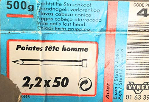 POINTES CLOUS TÊTE HOMME 2,2x50 500g