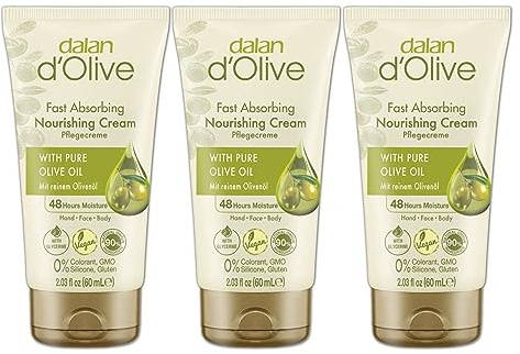 3x Dalan d´Olive Hand- und Körpercreme 60ml Handcreme Set
