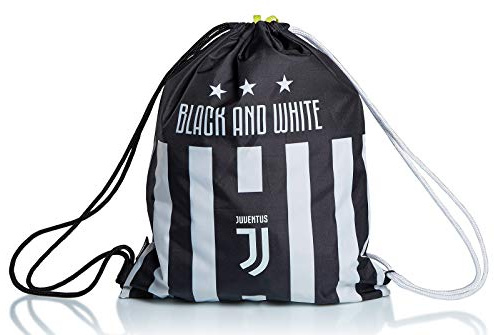 JUVENTUS Sacca Scuola, Best Match, Bianco e Nera, Accessori, Sport e Tempo libero