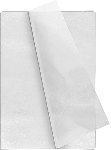 30 hojas de papel Transparente para manualidades, 10 Carta velina Colorata, 26.0 x 20.0 in, Papel de regalo para manualidades, Regalo de Navidad, Cumpleaños, Boda, Baby Shower, Carta Velina Bianca