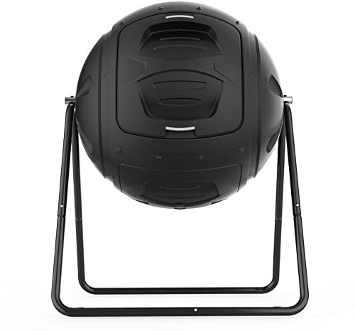 SQUEEZE master Multifunktionaler 130 Liter Tumbling Komposter für den Gartenabfall und Küchenabfälle Kompost behälter mit benutzerfreundlichen Ablassstopfen zum Sammeln von Flüssigkeit