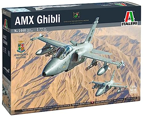 Italeri 1460 1:72 AMX Ghibli - Modellbau, Bausatz, Standmodellbau, Basteln, Hobby, Kleben, Plastikbausatz, detailgetreu, Mehrfarbig