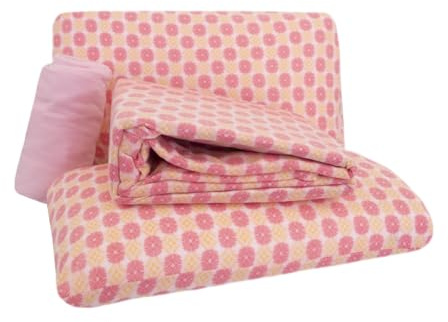 Viterbo Biancheria Juego de sábanas para cama de matrimonio de suave forro polar, diseño de Kenia (6127) (Geométrico Fucsia)