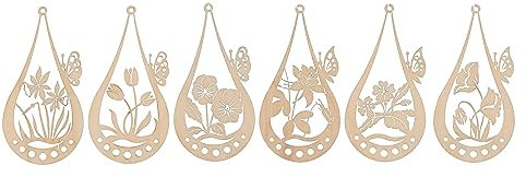 Kuhnert Osterbehang Blumen im Tropfen 6er Set Erzgebirge